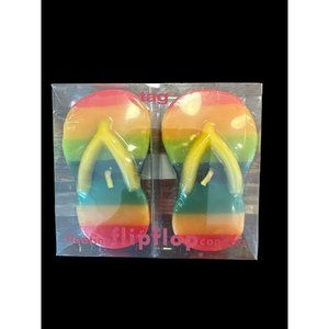 TAG Vintage Set of 2‎ Floating Candles Flip-flop Sandals Rainbow
